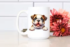 Watercolor Bulldog Cute Enthusiastic Funny Product Image 2