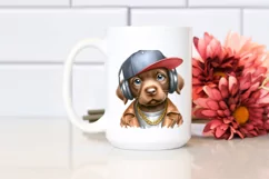 Baby Chesapeake Bay Retriever Hip Hop Singer | Clipart Product Image 2
