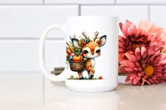 Colorful Baby Deer Art | Sublimation | Clipart Product Image 2