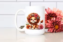 Smiling Baby Plush Lion | Summer Clipart Product Image 2