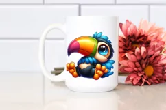 Colorful Baby Toucan Clipart Product Image 2