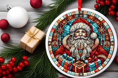 Round Christmass Ornament PNG Product Image 2