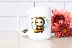 Cute Baby Bee Standing on Flower, Transparent PNG Product Image 2
