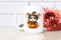 cute Baby Mouse Halloween Pumpkin | Sublimation | Clipart Product Image 2