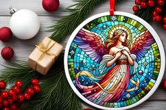 Round Christmass Ornament PNG Product Image 2