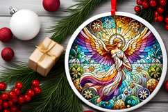 Round Christmass Ornament PNG Product Image 2