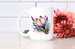 Detailed Wooden Crocus | Summer Clipart Product Image 2