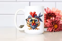 Goofy Rooster Chick with Bandana PNG Product Image 2