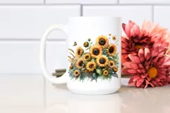 Sunflowers Watercolor PNG Product Image 2