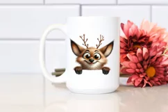 Crazy Fur Watercolor Deer Popping Clipart Product Image 2
