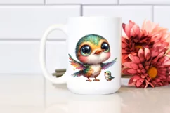 cute Baby Hummingbird with Big Eyes | Clipart Product Image 2