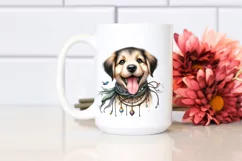 Funny Puppy Wind Watercolor Clipart Product Image 2