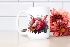 Shiny Filled Artistic Begonia Lily | Clipart Product Image 2