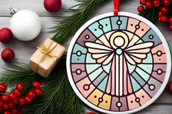Round Christmas Ornament Sublimation|Clipart Product Image 1
