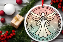 Round Christmass Ornament PNG Product Image 2
