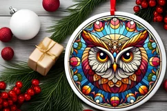 Round Christmas Ornament Sublimation|Clipart Product Image 1