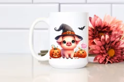 Cute Baby Pig Illustration Sublimation Clipart Product Image 2