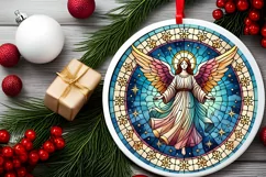 Round Christmas Ornament Sublimation|Clipart Product Image 1