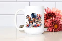 Watercolor Vintage Wagon | Summer Sublimation Clipart Product Image 2