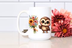 cute Baby Owl Excited Smiling | Sublimation | Clipart Product Image 2