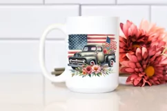 Watercolor Vintage Pickup Truck Product Image 2