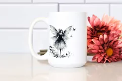Gothic Fairy Watercolor Washed Edges Clipart Product Image 2
