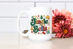 Retro Jingle Bells Christmas Png Product Image 2