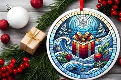 Round Christmas Ornament Sublimation|Clipart Product Image 1