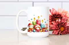 Vibrant Christmas Candles PNG Product Image 2