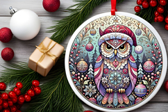 Round Christmass Ornament PNG Product Image 2