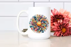 Colorful Watercolor Whimsical Sun Clipart Product Image 2