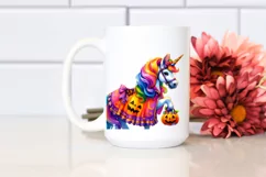 Vibrant Unicorn Halloween Costume Clipart Product Image 2