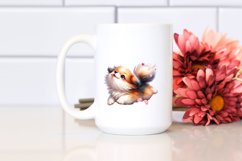 Colorful Cute Dog Tumbling with Petals in the Wind | Product Image 2