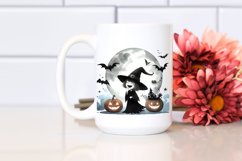 Simple Halloween Cackling Witch Watercolor Style Product Image 2