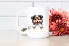 Funny Collie | Cute Baby | Watercolor Product Image 2