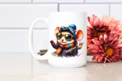 Vibrant Mouse with Cool Haircut PNG Product Image 2