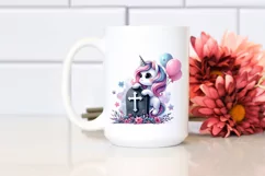 cute Baby Unicorn Grave | Sublimation | Clipart Product Image 2