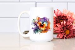 Abstract Pansy | Summer Clipart Product Image 2
