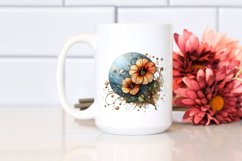 Abstract Stained Nasturtium | Sublimation Clipart Product Image 2