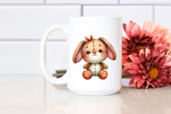 Vibrant Brownish Bunny Plush Sewed Sews | Sublimation Product Image 2