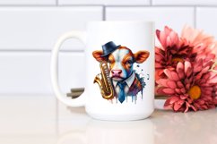 Colorful Baby Cow PNG Product Image 2
