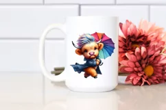 Dancing Baby Highland Cow PNG Product Image 2