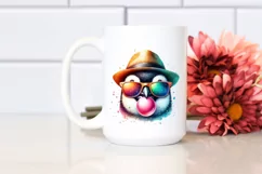 Quirky Penguin Portrait Hat | Sublimation | Clipart Product Image 2