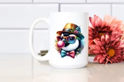 Quirky Penguin Portrait Hat | Sublimation | Clipart Product Image 2