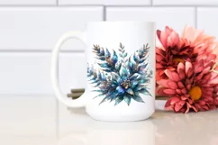 Detailed Lobelia with Metallic Insertions | Clipart Product Image 2