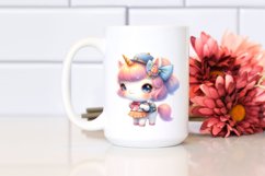 Cute Baby Unicorn Instructor Clipart Product Image 2