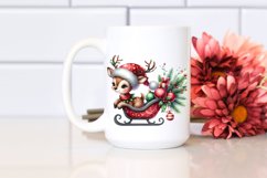 Whimsical Deer with Christmas Ornaments, PNG Product Image 2