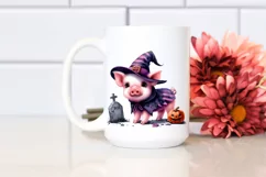 Cute Baby Pig Halloween Clipart Product Image 2