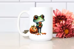 Watercolor Frog Halloween Clipart | Clipart Product Image 2