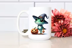 Watercolor Frog Halloween Clipart | Clipart Product Image 2